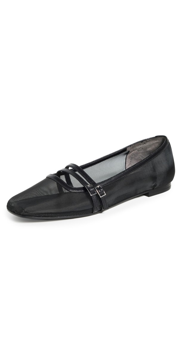 Gia Borghini Felice Ballet Flats Black