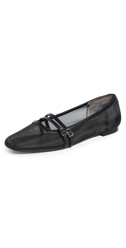 Gia Borghini Felice Ballet Flats Black