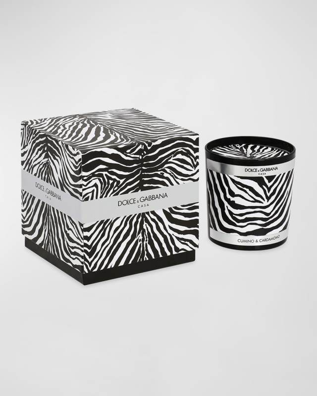 Cumin and Cardamom Zebra Scented Candle, 8.8 oz.