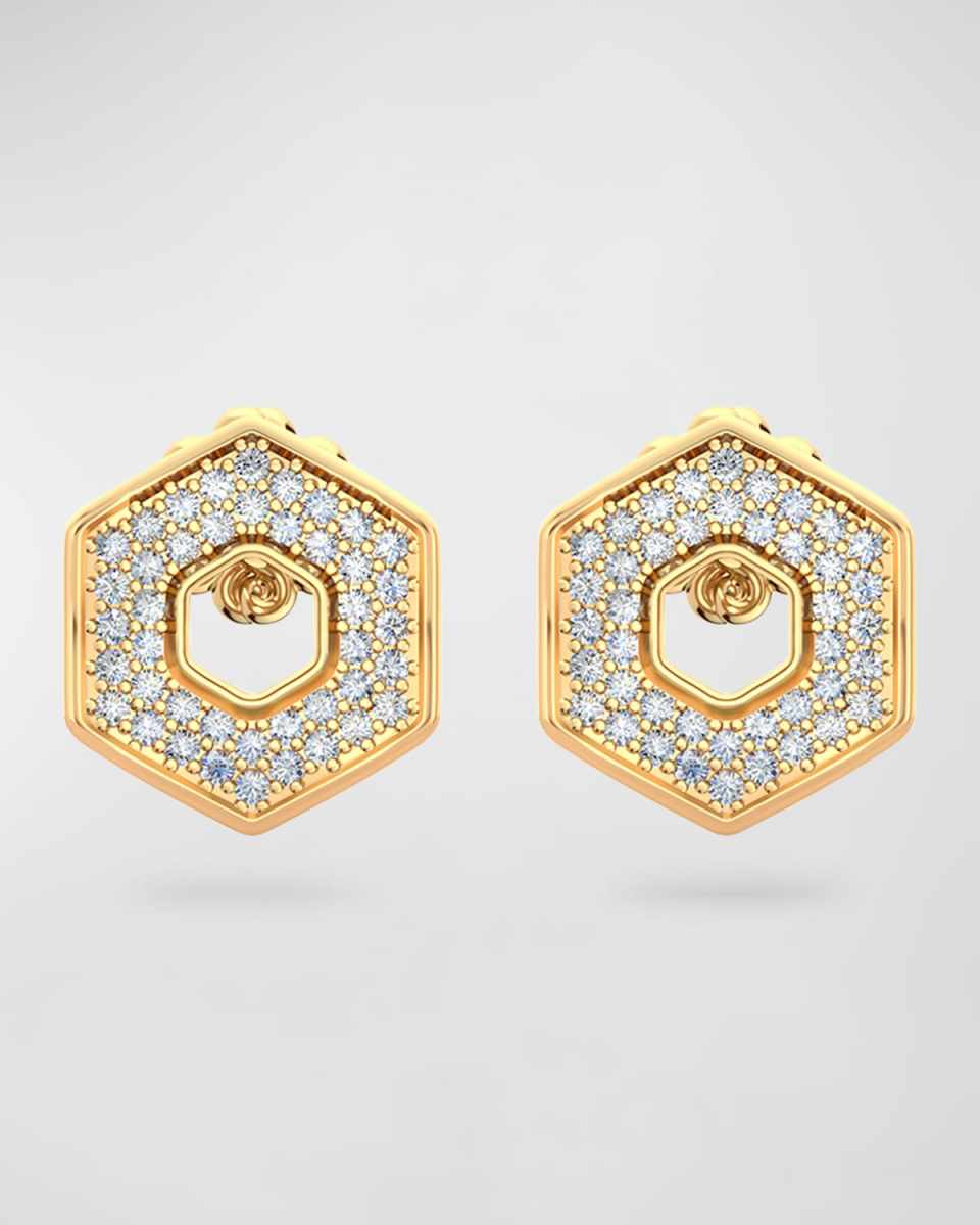 Eclipse Diamond Stud Earrings