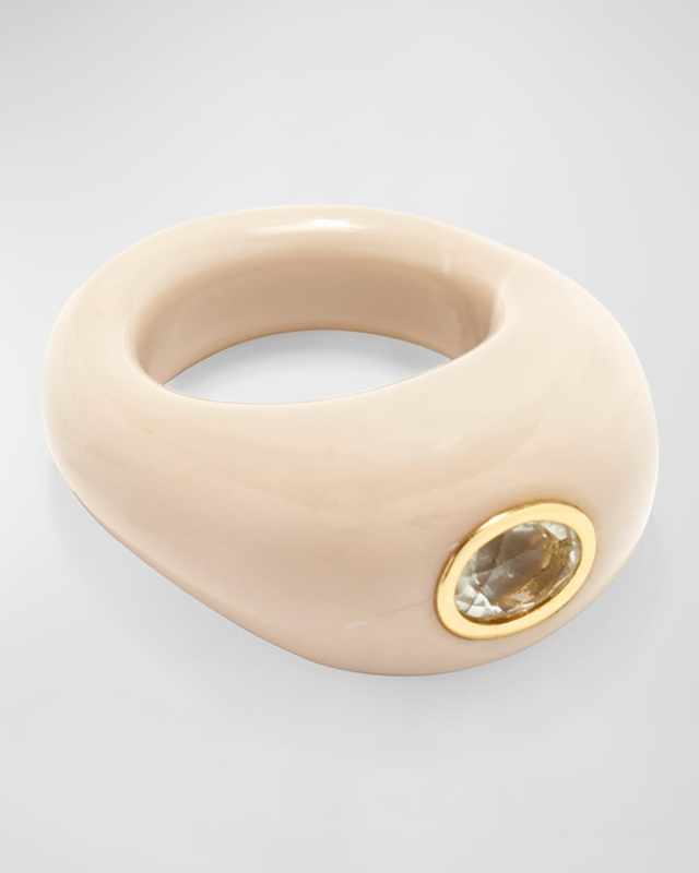 MONUMENT RING IN ALABASTER, SIZE