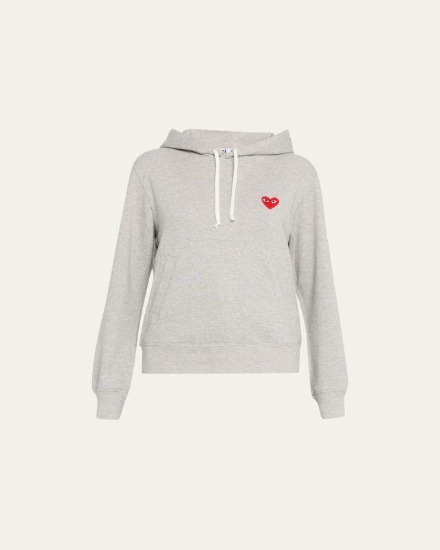 Hooded Sweatshirt with Heart Logo Detai