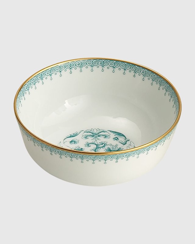 Green Lace Dessert Bowl