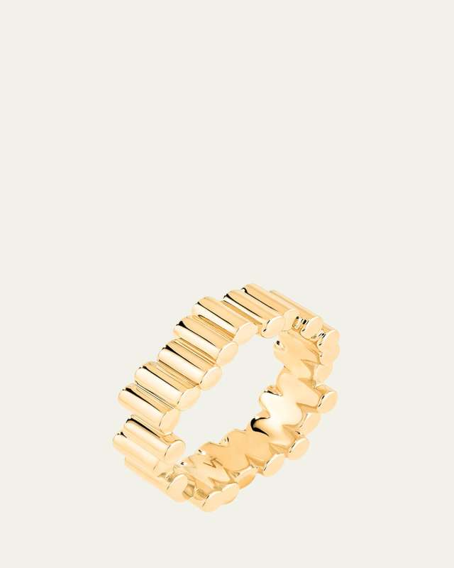 18K Yellow Gold Medium Edge Ring
