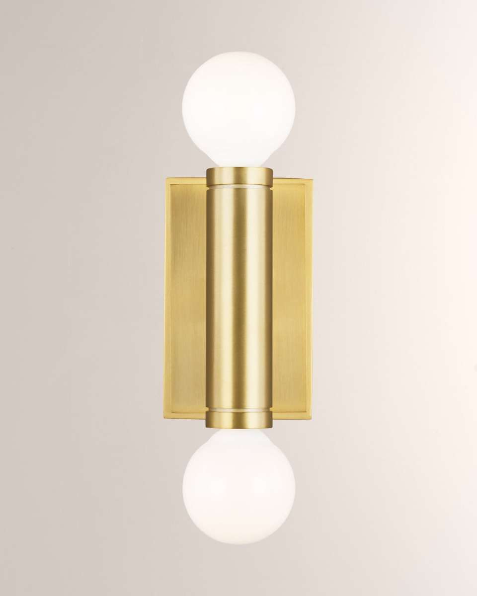 2 - Light Wall Sconce Beckham Modern By Thomas O'Brien