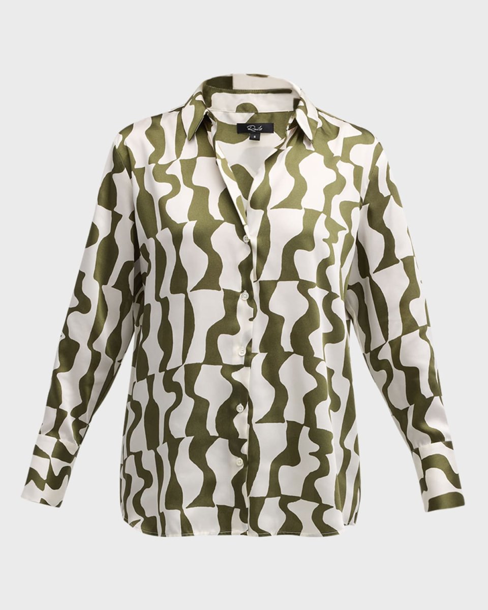 Ledger Button-Front Twill Shirt