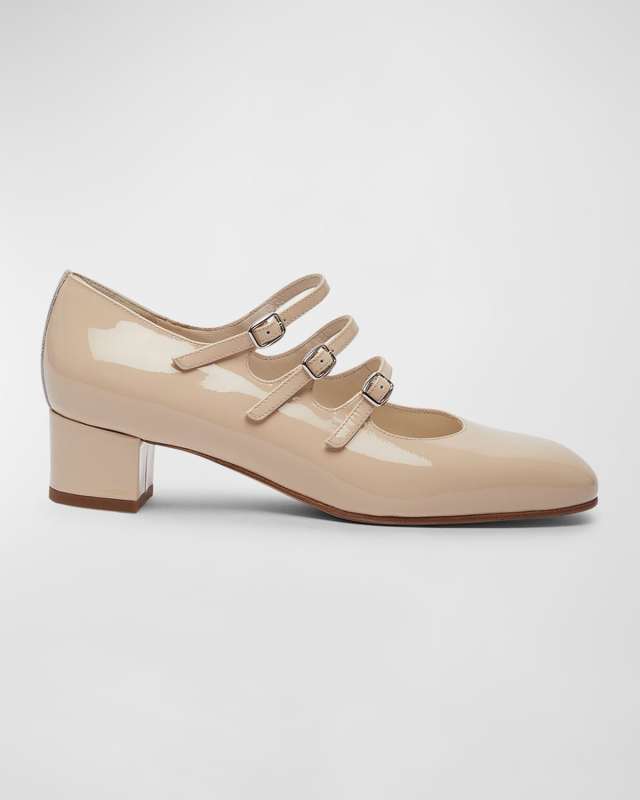 Kina Patent Mary Jane Ballerina Pumps