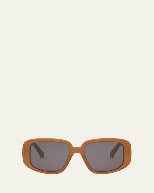 Bold 3 Dots Acetate Shield Sunglasses