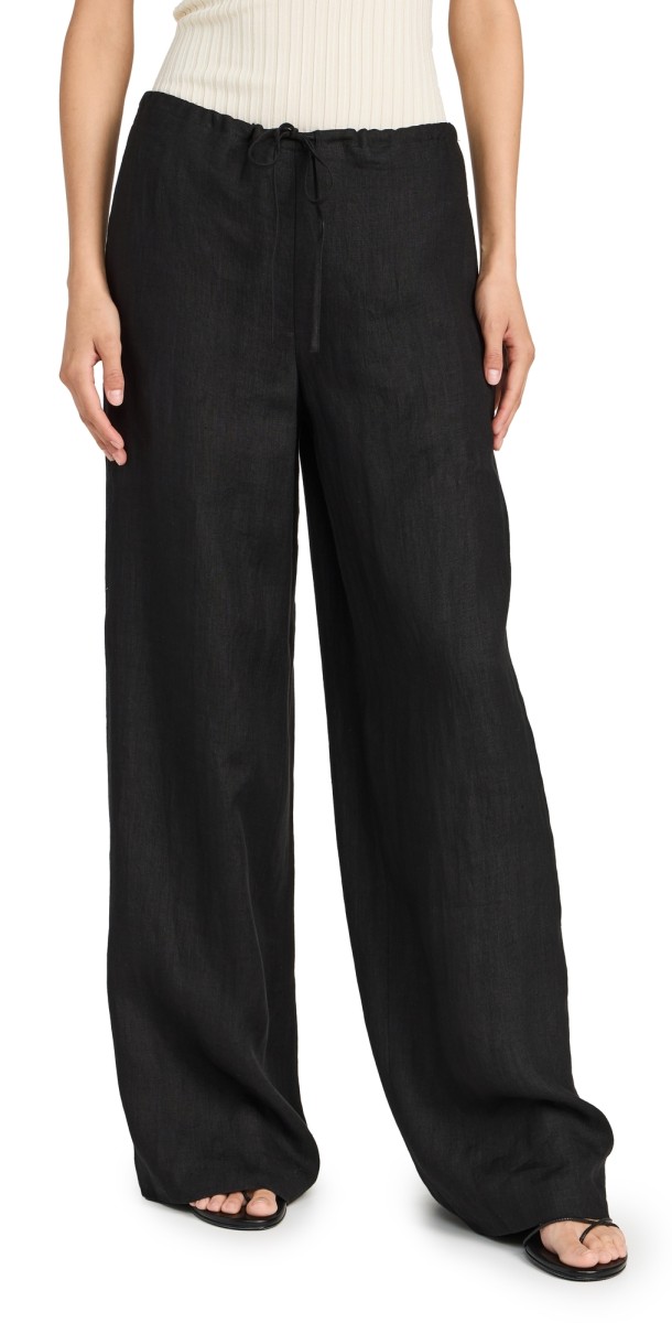 Theory Drawstring Pants Black