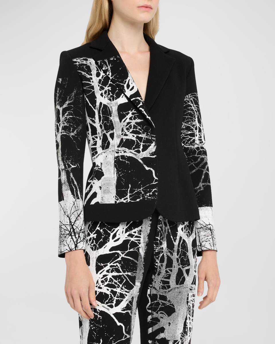 Midnight Forest Crystal Short Wool Blaz