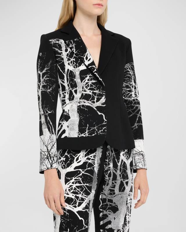 Midnight Forest Crystal Short Wool Blaz