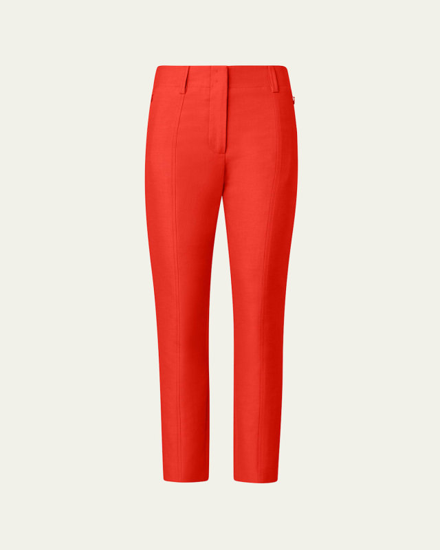 Connor Cropped Tapered Topstitch Pants