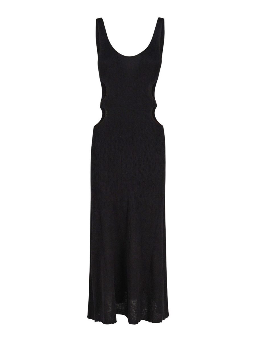 Chloe' Maxi Robe - Noir