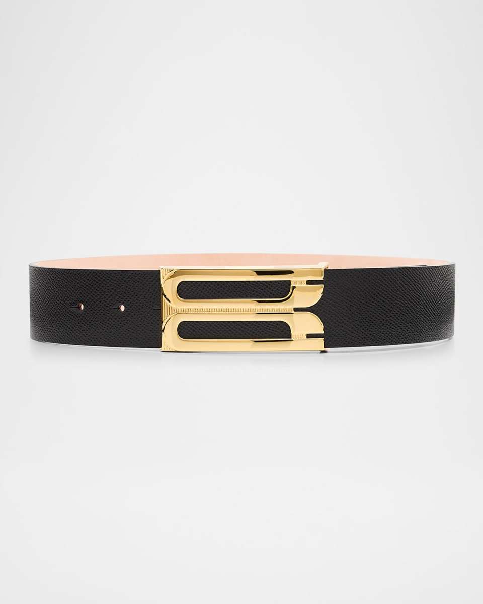 Jumbo B-Logo Leather Belt
