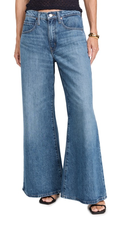 FRAME Pixie Easy Wide Flare Jeans Lucite