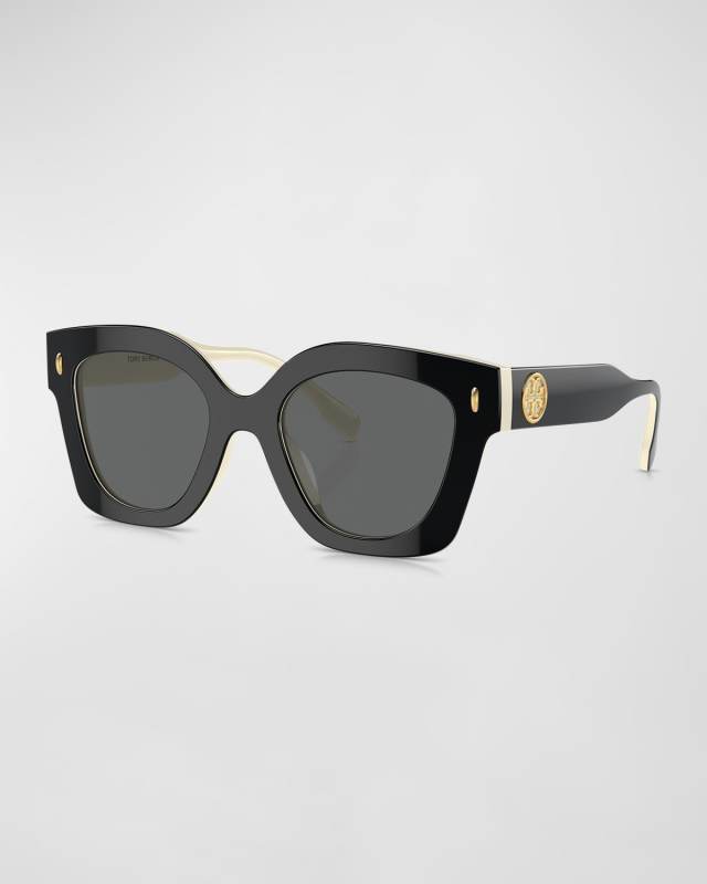 Oversized Acetate Cat-Eye Sunglasses