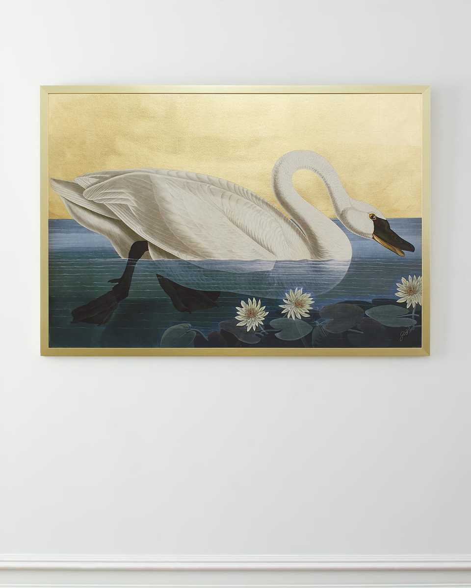 "White Swan I" Giclee Wall Art By Jackie Von Tobel
