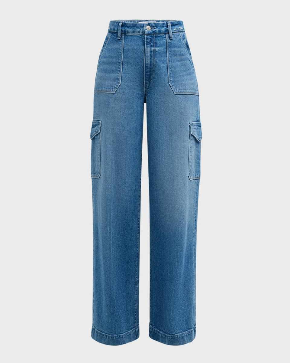 Harper Wide-Leg Utility Jeans