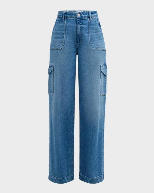 Harper Wide-Leg Utility Jeans