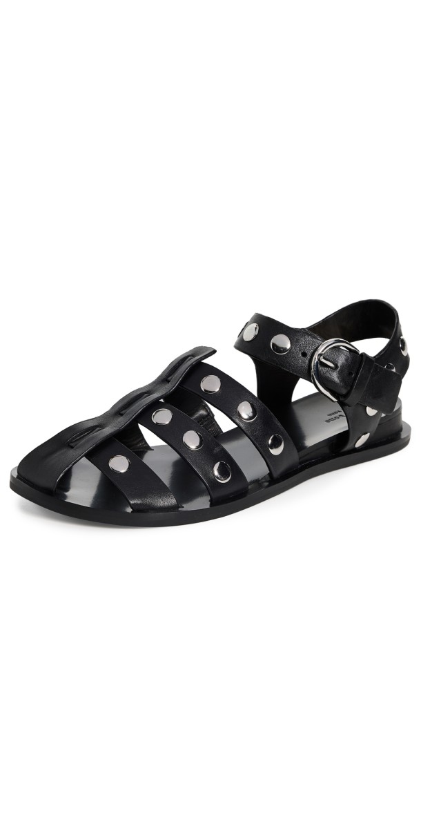 rag & bone Beau Fisherman Sandals Black