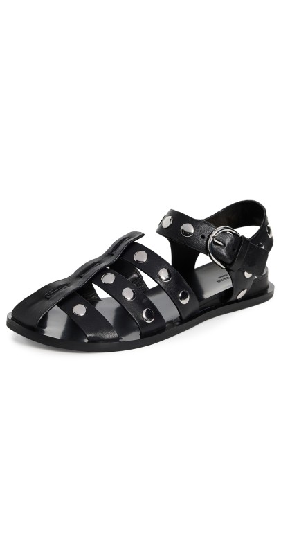 rag & bone Beau Fisherman Sandals Black