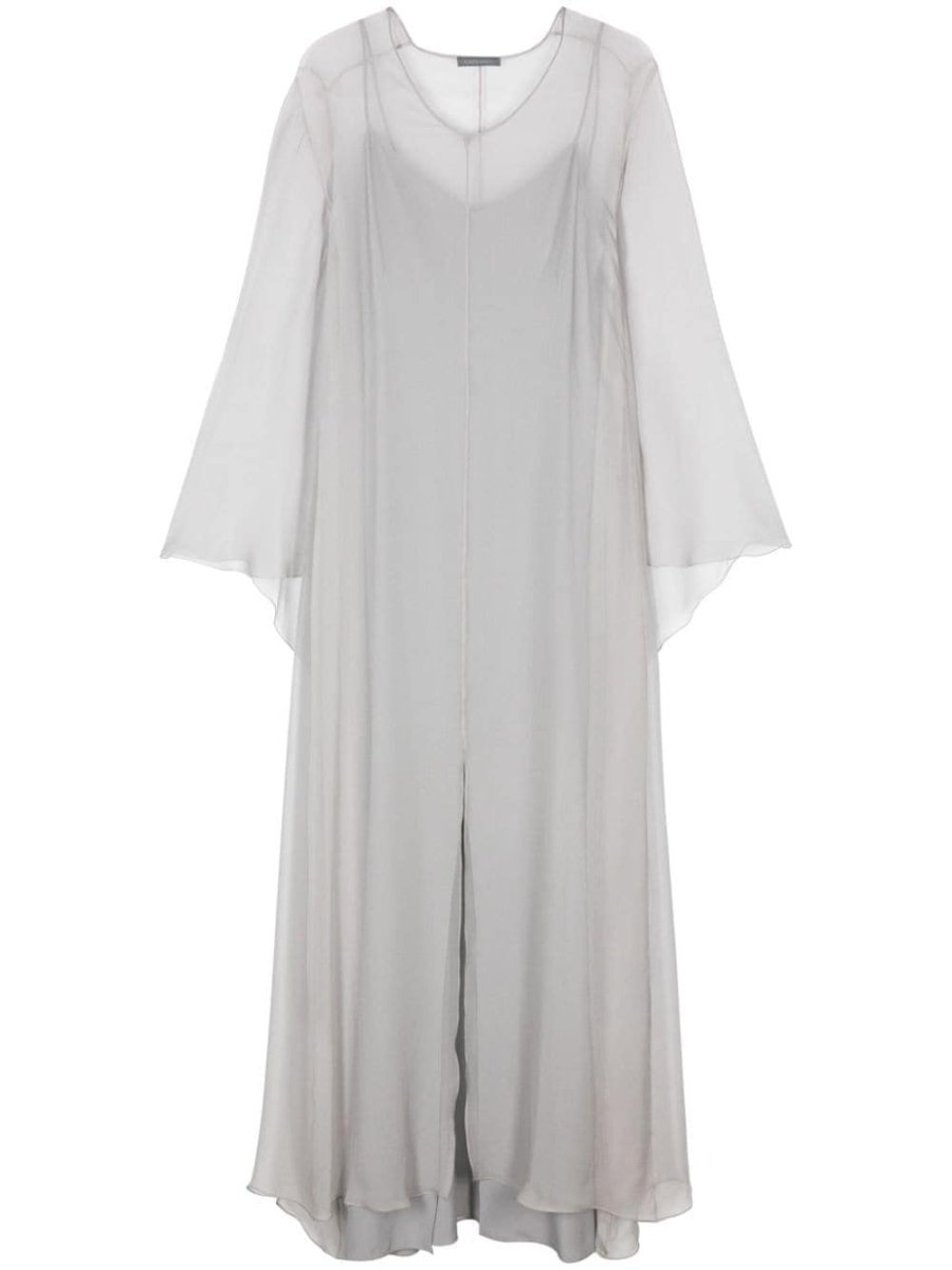 draped maxi dress