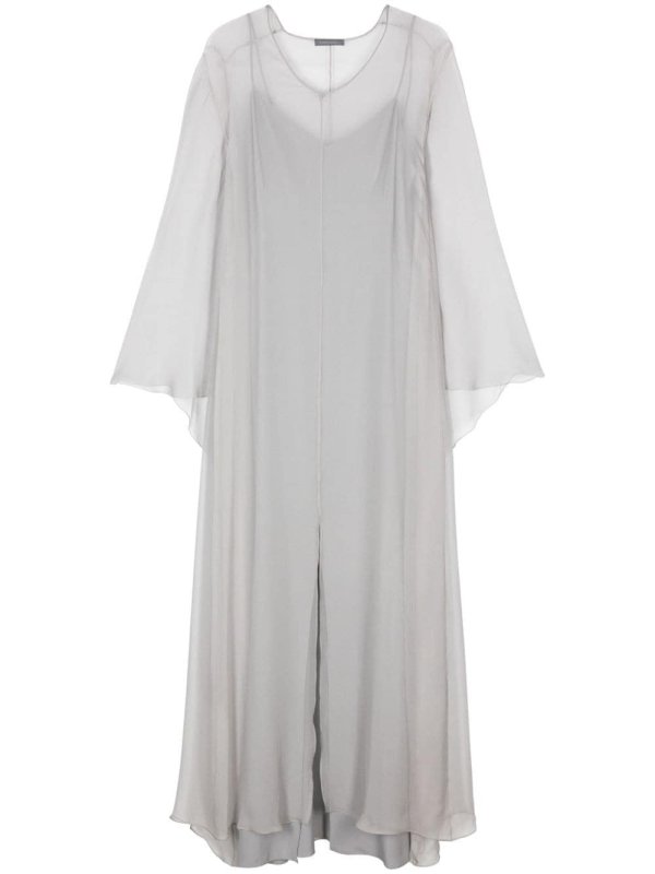 draped maxi dress