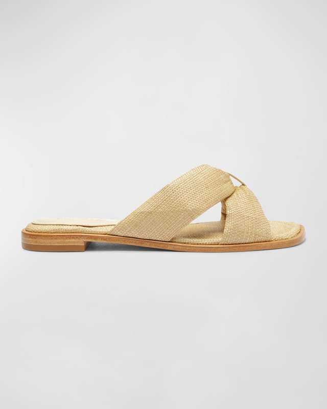 Fairy Crisscross Flat Slide Sandals
