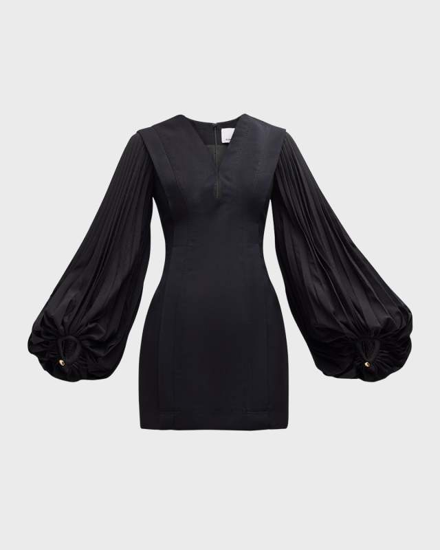 Theodore Long-Sleeve Mini Dress
