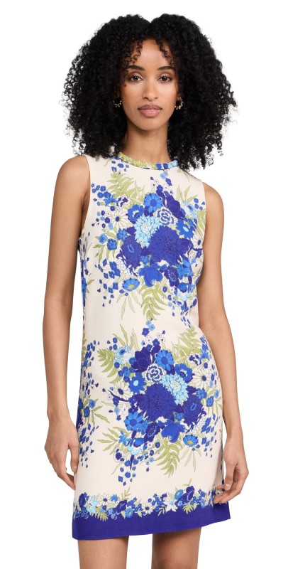 Cara Cara Mackenzie Dress Evening Blue Bombay Bouqet