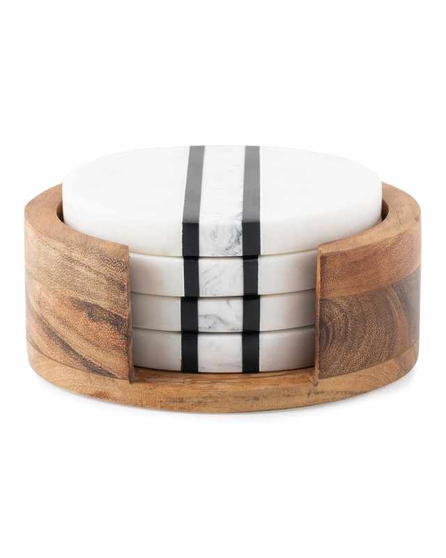 Stonewood Stripe Coasters, Set of 4