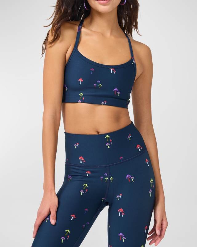 Mini Mushrooms DuoKnit Y-Back Bralette