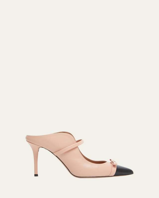 Blanca Bicolor Bow Mule Pumps