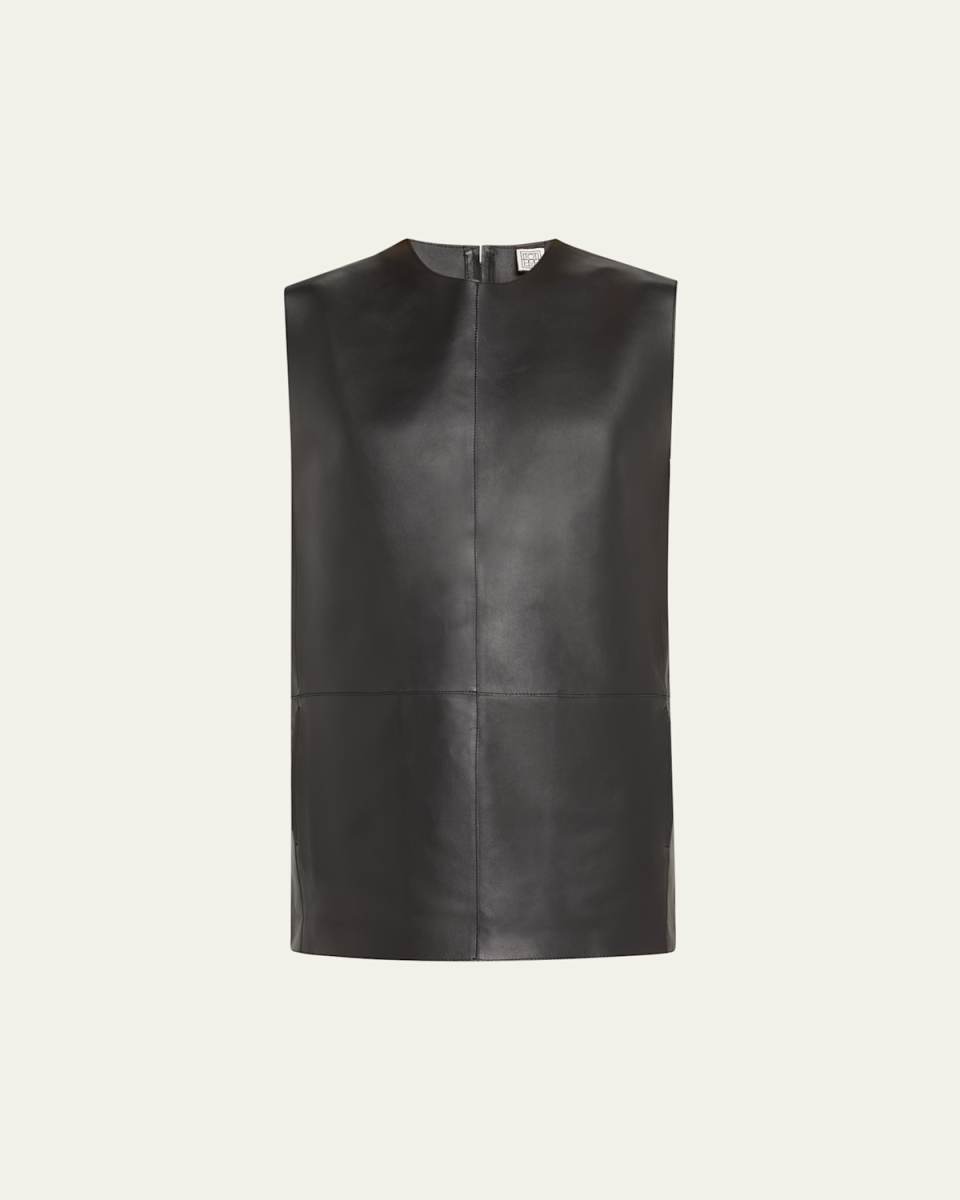 Double-Faced Leather Top