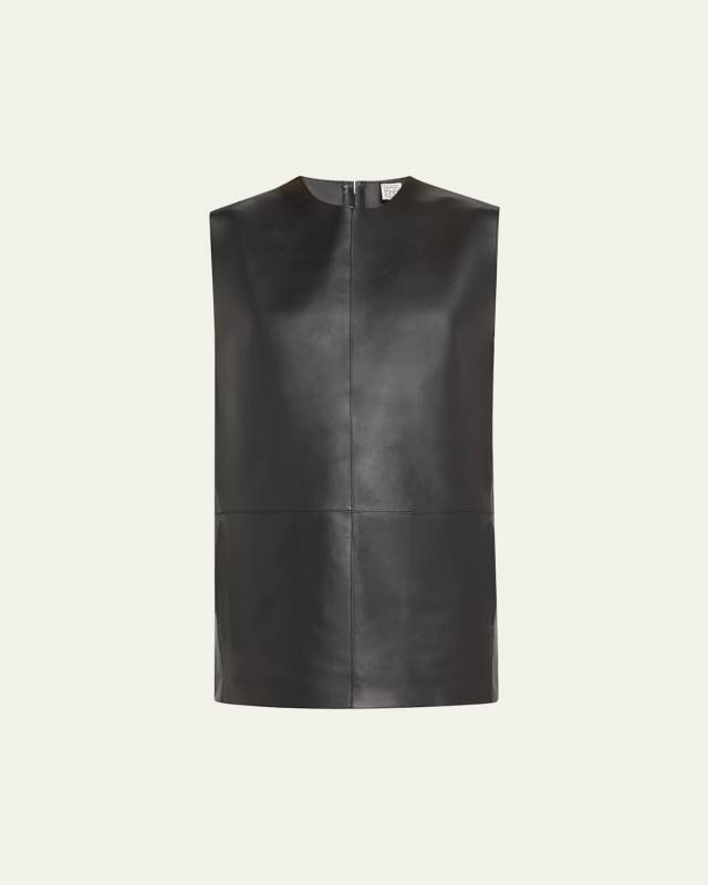 Double-Faced Leather Top