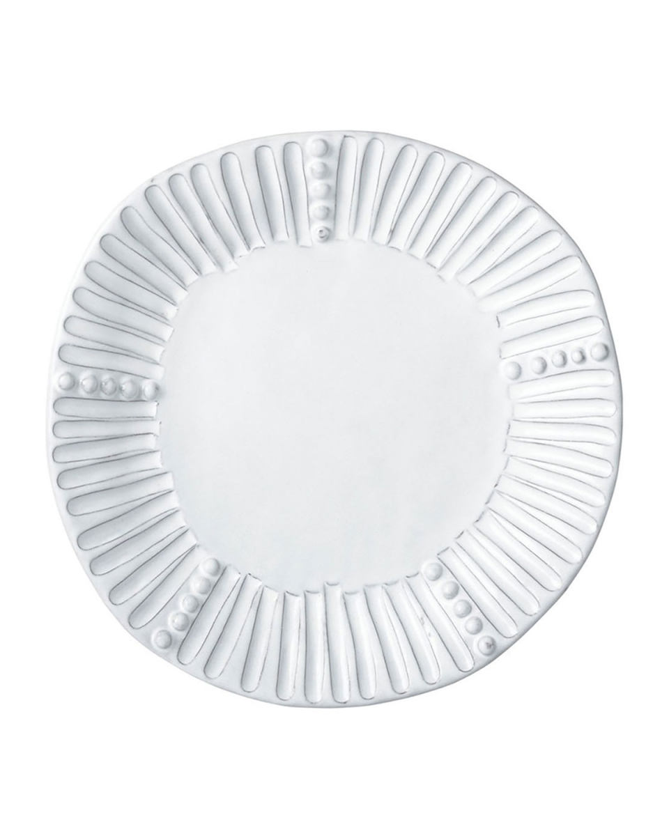 Incanto White Stripe Salad Plate