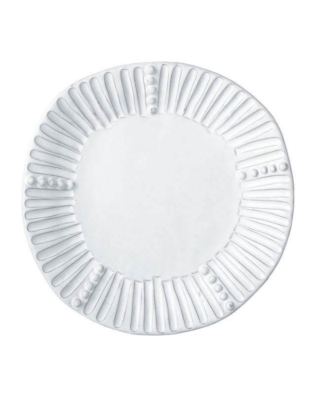 Incanto White Stripe Salad Plate