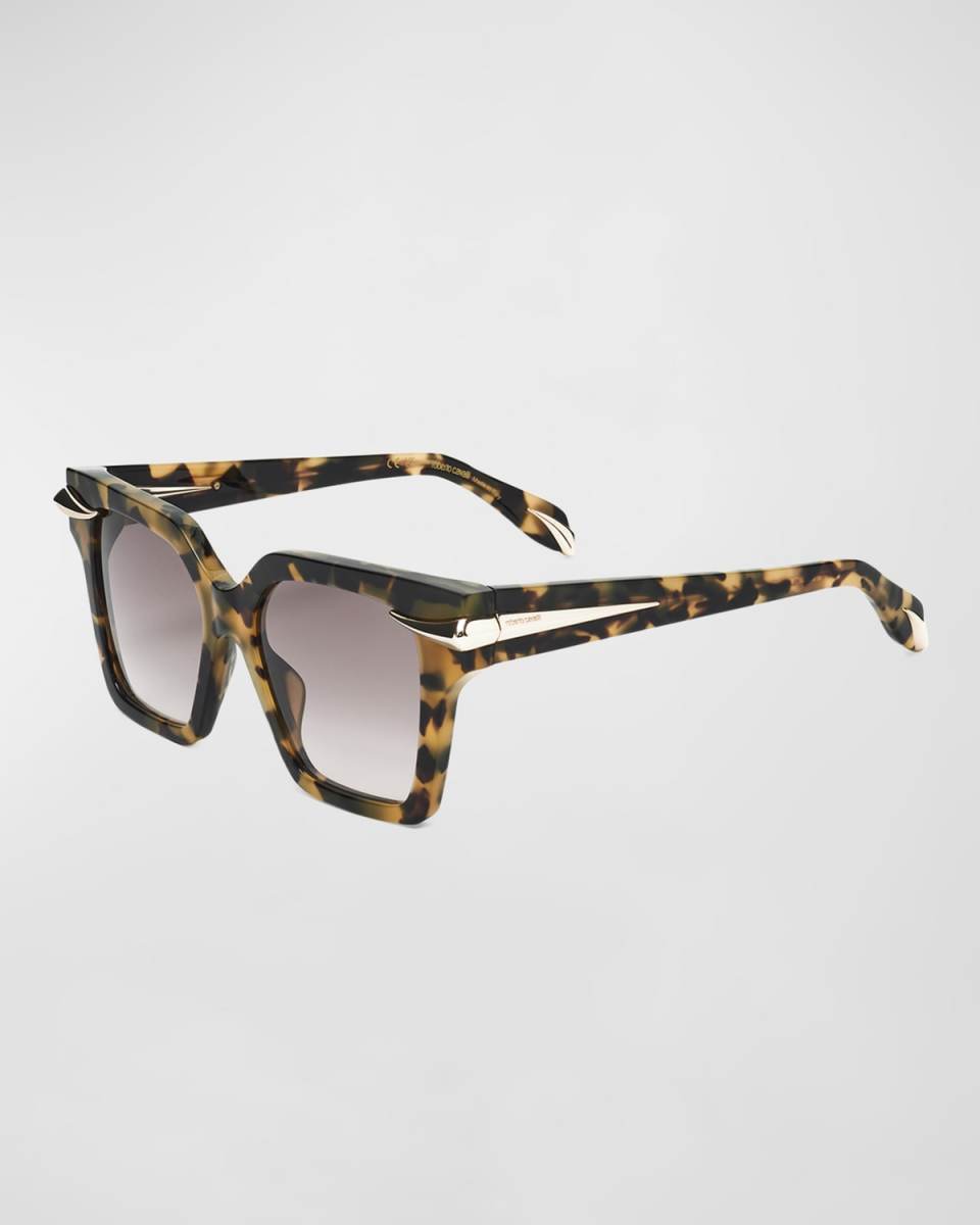 Embellished Acetate Square Sunglasses