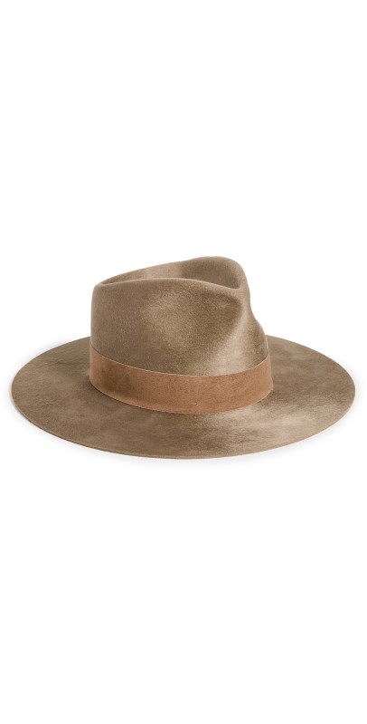 Janessa Leone Alara Wool Hat Dark Sand