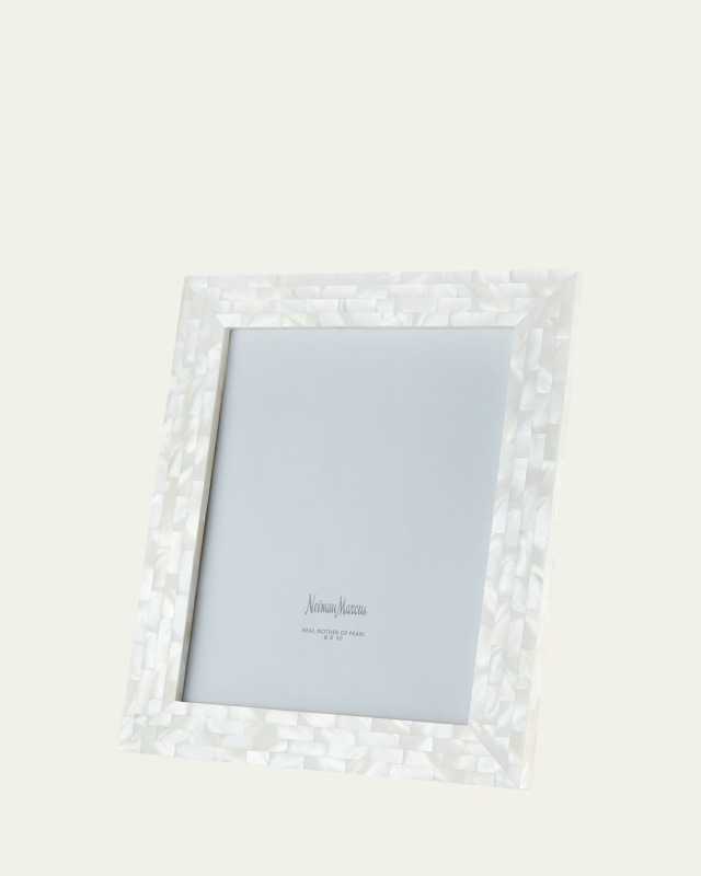 Mother-of-Pearl Picture Frame, White, 8" x 10"