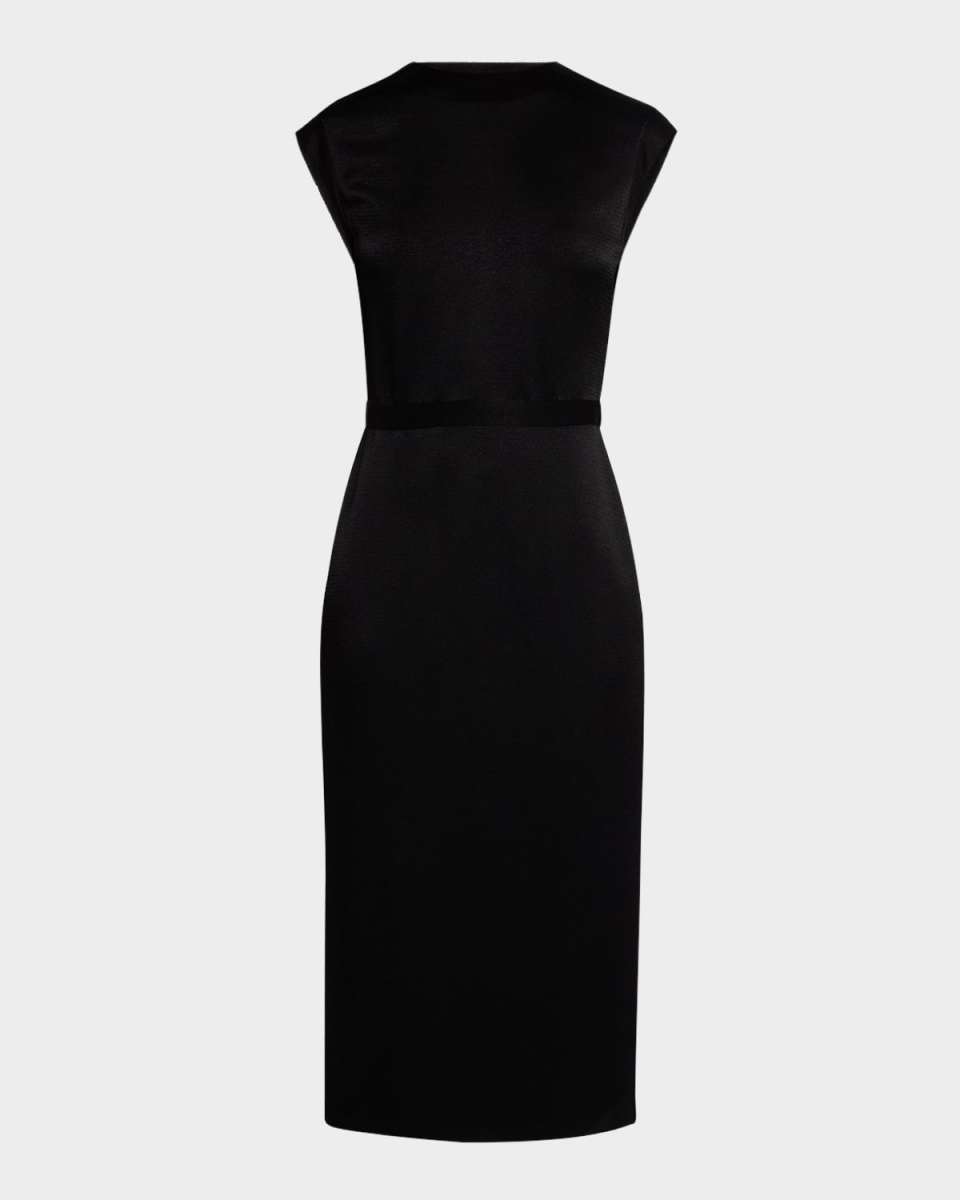 Cantini Sleeveless Satin Midi Dress