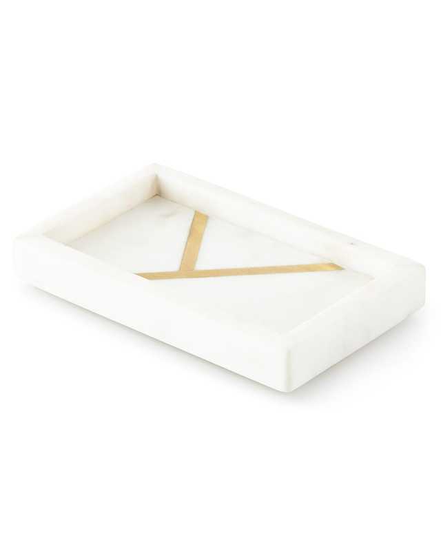 Marble Brass Soap Dish