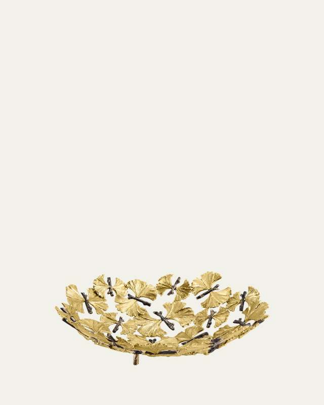 Butterfly Ginkgo Centerpiece Bowl