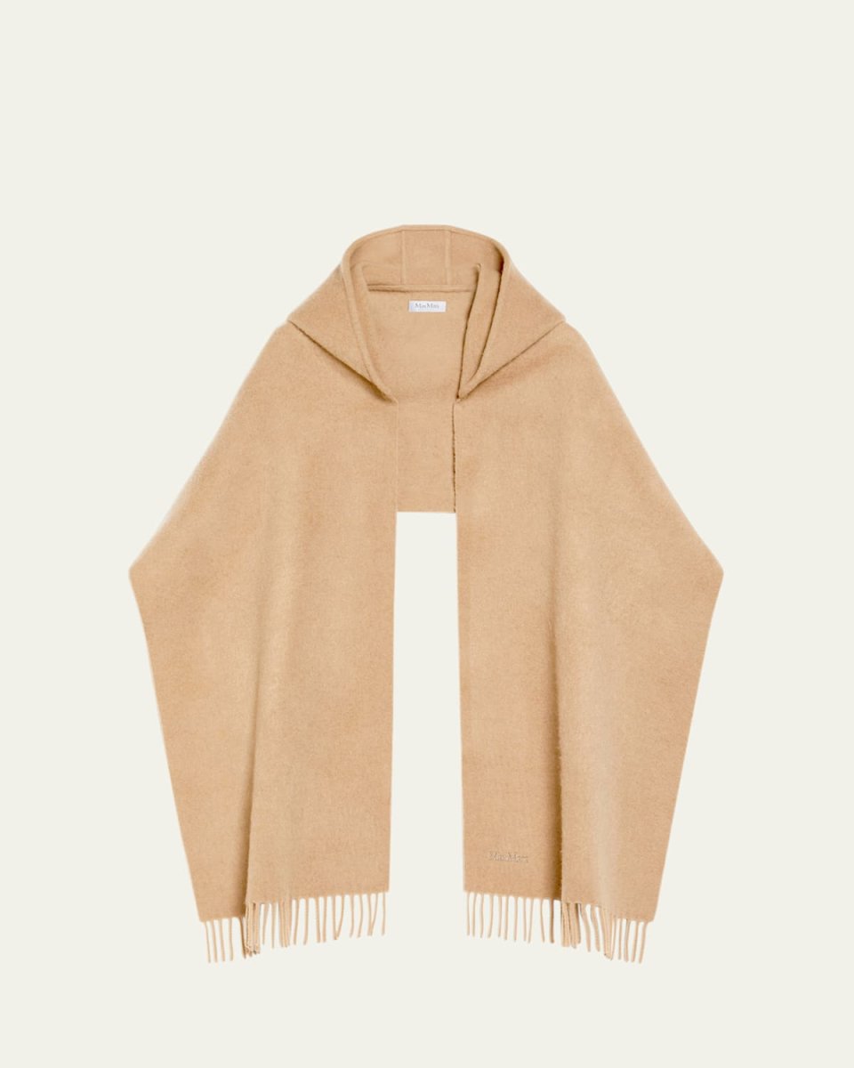 Zena Cashmere-Wool Hooded Stole