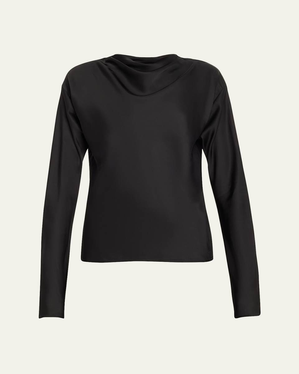 Georgia Cowl-Neck Cutout Top