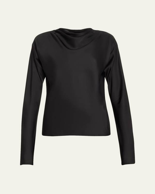Georgia Cowl-Neck Cutout Top