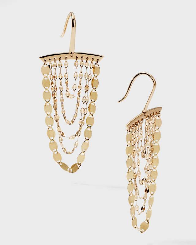 Small Nude Cascade Earrings