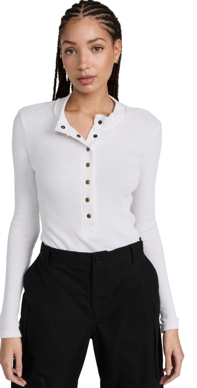 ASKK NY Snap Henley Top Black