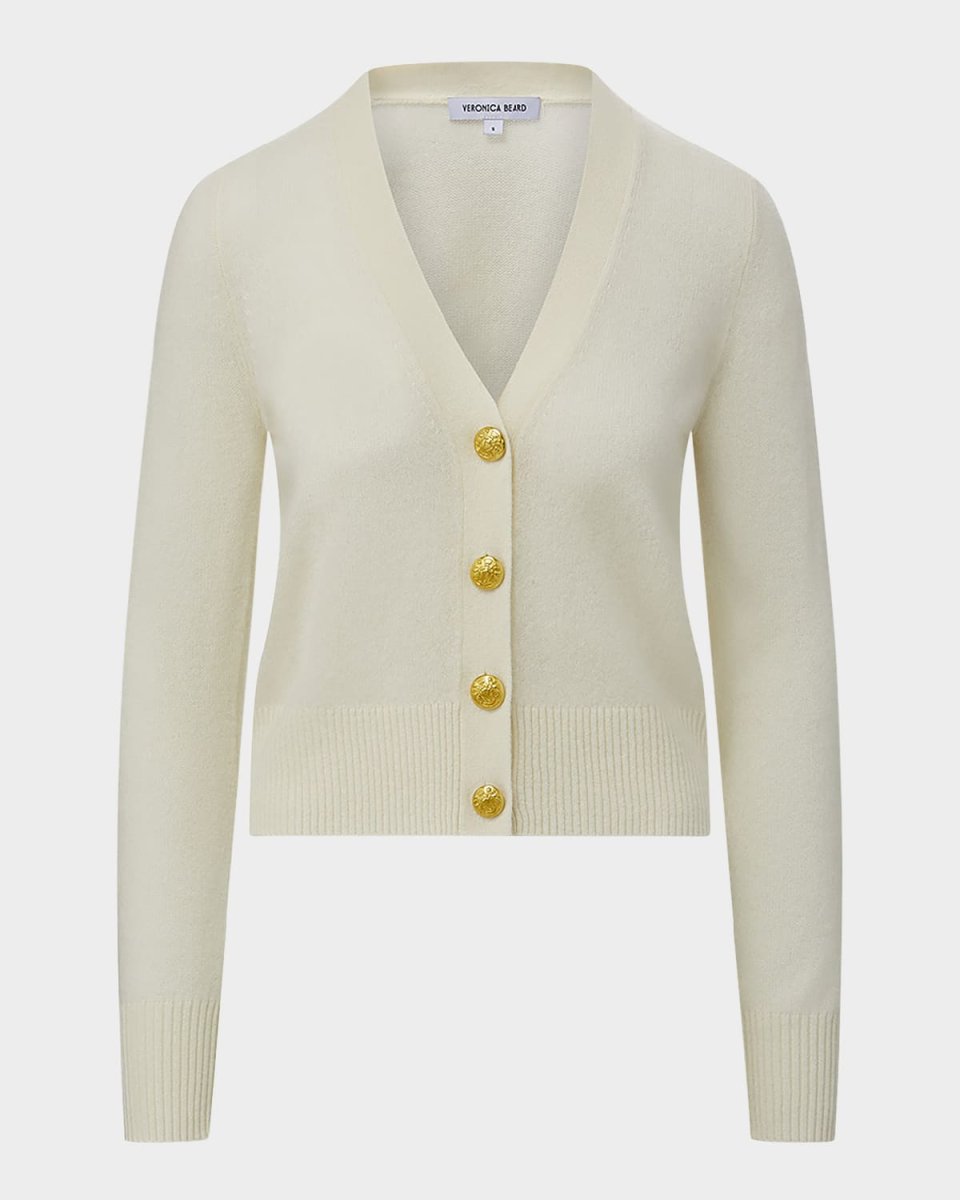 Solene Button-Down Cashmere Cardigan