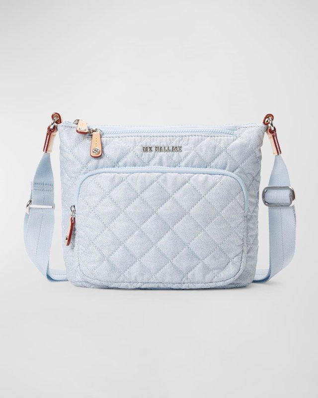 Metro Scout Deluxe Denim Quilted Crossbody Bag